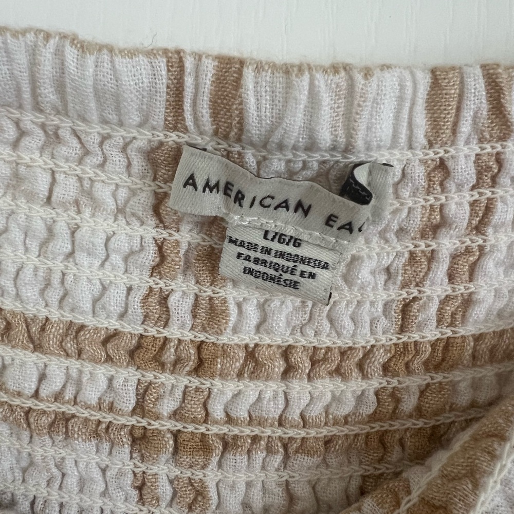American Eagle Outfitters Cream and Tan Plaid Maxi Skirt - Picture 3 of 3